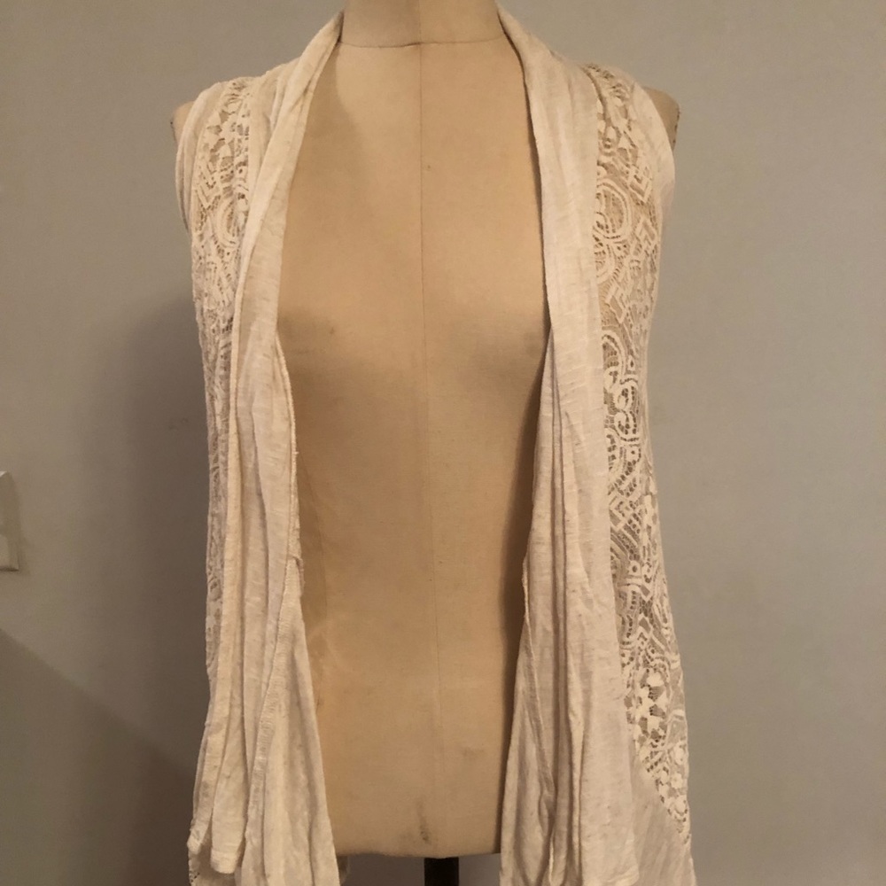 Ab studio cream vest